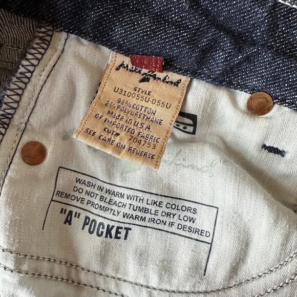 7 For All Mankind Blue Denim Skirt - Picture 4 of 5